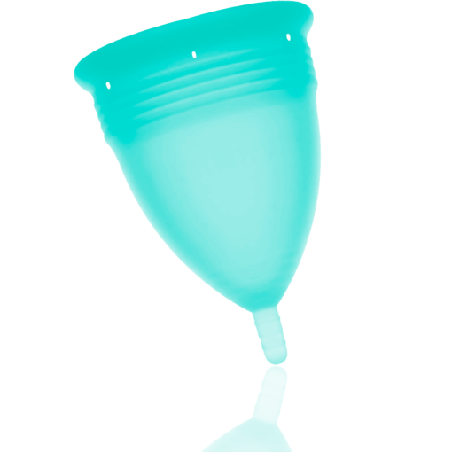 STERCUP - COPPA MESTRUALE IN SILICONE FDA ACQUAMARINA - TAGLIA L - immagine 2
