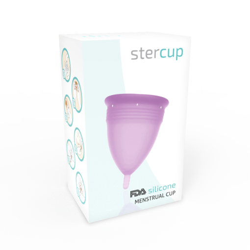 STERCUP - COPPA MESTRUALE IN SILICONE FDA LILLA - TAGLIA L - immagine 5
