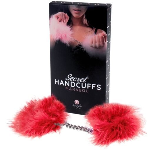 GIOCO SEGRETO - MANETTE MARABOU ROSSO - immagine 2