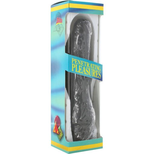 SEVEN CREATIONS - VIBRATORE IN VINILE P-SHAPE PENE NERO 20 CM - immagine 2