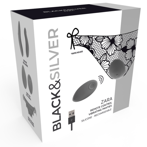 BLACK&SILVER - STIMOLATORE TELECOMANDO ZARA CON SLIP IN OMAGGIO - immagine 3
