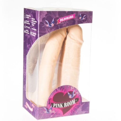 PINK ROOM - ARTHUS DOPPIO DILDO REALISTICO FLESH 17CM/15.5CM - immagine 2