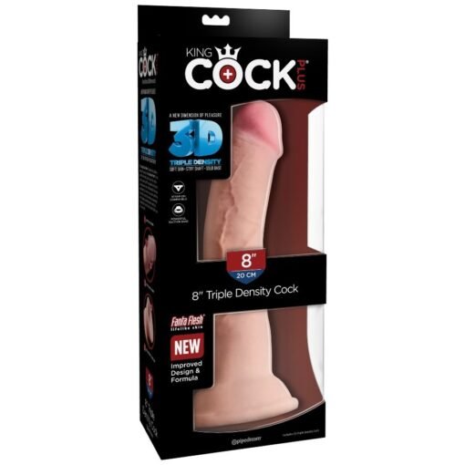 KING COCK - DILDO TRIPLA DENSIT 21.6 CM - immagine 6