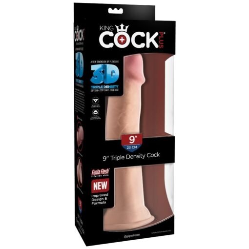 KING COCK - DILDO TRIPLA DENSIT 23 CM - immagine 6