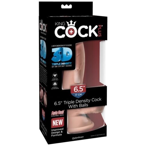 KING COCK - DILDO TRIPLA DENSIT 14 CM - immagine 7