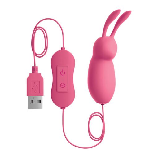 OMG - CUTE RABBIT POTENTE VIBRATORE ROSA USB - immagine 2