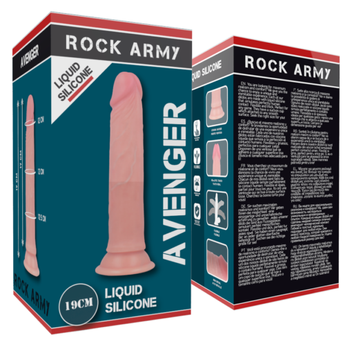 ROCKARMY - LIQUID SILICONE PREMIUM AVENGER REALISTICO 19 CM -O- 3.98 CM - immagine 6