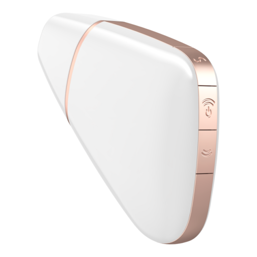 SATISFYER - STIMOLATORE E VIBRATORE TRIANGOLO LOVE BIANCO - immagine 2