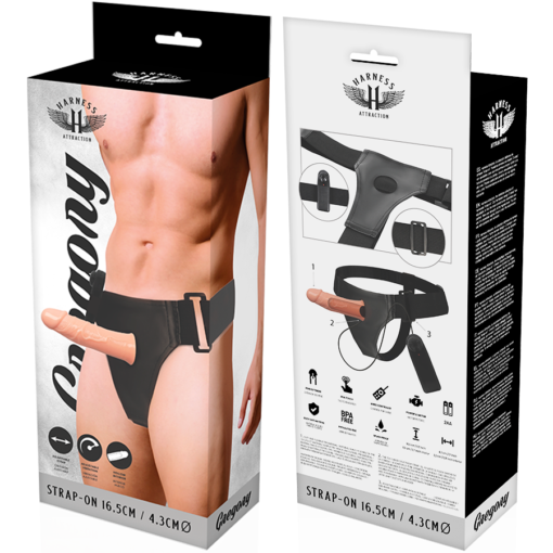 HARNESS ATTRACTION - GREGORY HOLLOW RNES CON VIBRATORE 16.5 CM -O- 4.3 CM - immagine 7