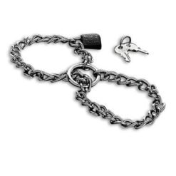 METAL HARD - MANETTE CON CATENA IN ACCIAIO INOSSIDABILE.