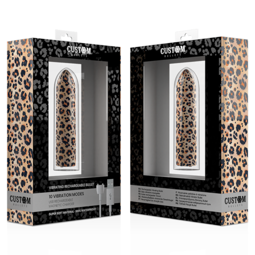 CUSTOM BULLETS - PERSONALIZZATI RICARICABILI LEOPARD 10 INTENSITÀ - immagine 4