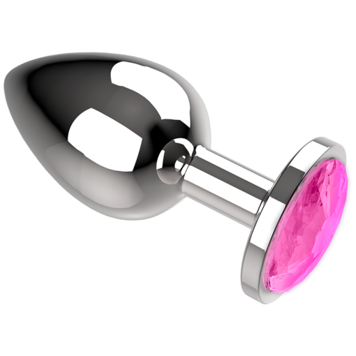 COQUETTE CHIC DESIRE - SPINA ANALE IN METALLO COLORE ROSA MISURA L 4 X 9 CM - immagine 3