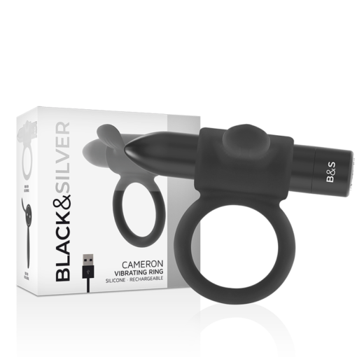 BLACK&SILVER - ANELLO RICARICABILE CAMERON BLACK - immagine 2