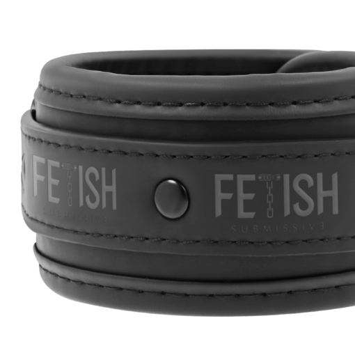 FETISH SUBMISSIVE - SET DI MANETTE E CRAVATTE CON FODERA IN NOPRENE - immagine 5