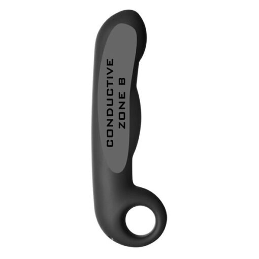 ELECTRASTIM - DILDO IN SILICONE NERO OVID - immagine 4