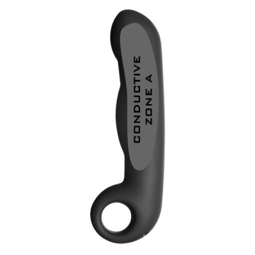 ELECTRASTIM - DILDO IN SILICONE NERO OVID - immagine 6