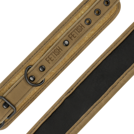 FETISH SUBMISSIVE ORIGIN - MANETTE IN PELLE VEGANA CON FODERA IN NEOPRENE - immagine 6