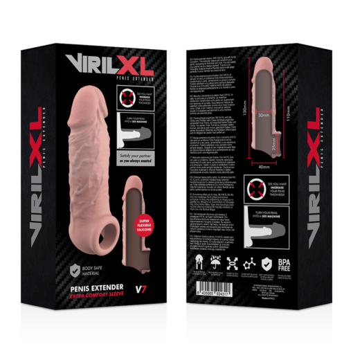 VIRILXL - ESTENSIONE NATURALE DEL PENE IN SILICONE LIQUIDO V7 - immagine 9