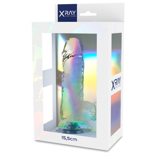 X RAY - IMBRACATURA + CAZZO TRASPARENTE CON SFERE 15.5 CM -O- 3.5 CM - immagine 10