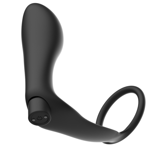 ADDICTED TOYS - ANELLO PER PENE CON TELECOMANDO PLUG ANALE NERO RICARICABILE - immagine 5