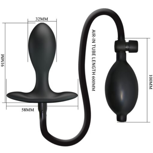 PRETTY LOVE - PLUG ANALE GONFIABILE NERO - immagine 6