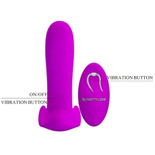 PRETTY LOVE - MASSAGGIATORE E VIBRATORE 12 VIBRAZIONI TELECOMANDO VIOLA - immagine 7