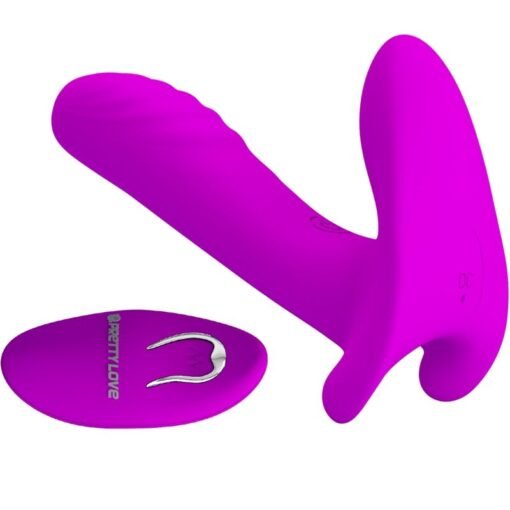 PRETTY LOVE - MASSAGGIATORE E VIBRATORE 12 VIBRAZIONI TELECOMANDO VIOLA - immagine 2