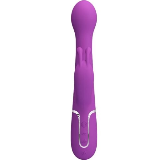 PRETTY LOVE - DEJON 3 IN 1 MULTIFUNZIONE VIBRATORE CONIGLIO VIOLA - immagine 2