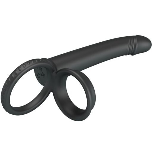 PRETTY LOVE - DILLION DOPPIA PENETRAZIONE DOPPIO ANELLO PER IL PENE NERO - immagine 6