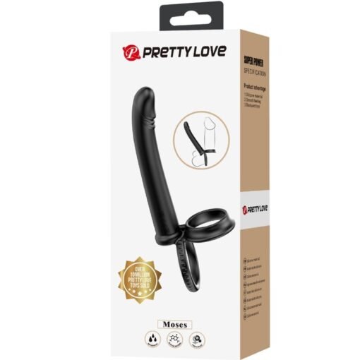 PRETTY LOVE - DILLION DOPPIA PENETRAZIONE DOPPIO ANELLO PER IL PENE NERO - immagine 8
