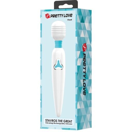 PRETTY LOVE - VIBRATORE CLOUD WAND 7 VIBRAZIONI BIANCO - immagine 9