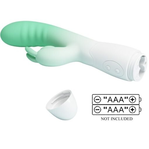 PRETTY LOVE - VIBRATORE CONIGLIO CERBERUS 3O VIBRAZIONI VERDE - immagine 8