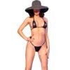 CHILIROSE - CR 4840 MICRO BIKINI NERO S/M
