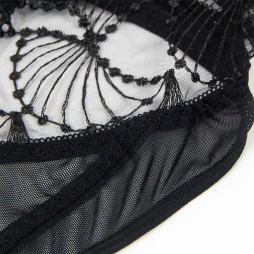 SUBBLIME - 955212 BODY TRASPARENTE CON PIZZO NERO CAVATO S/M - immagine 7