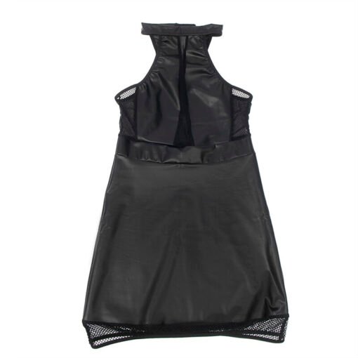 SUBBLIME - 955472 ABITO CON SCOLLO ALTO E TRASPARENZE NERO S/M - immagine 6