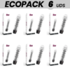 ECOPACK 6 EINHEITEN - GLOSSY AXEL VIBRATOR SCHWARZ
