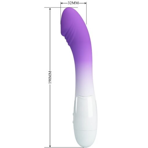 PRETTY LOVE - VIBRATORE ELEMENTAL G-SPOT 30 VIBRAZIONI VIOLA - immagine 3