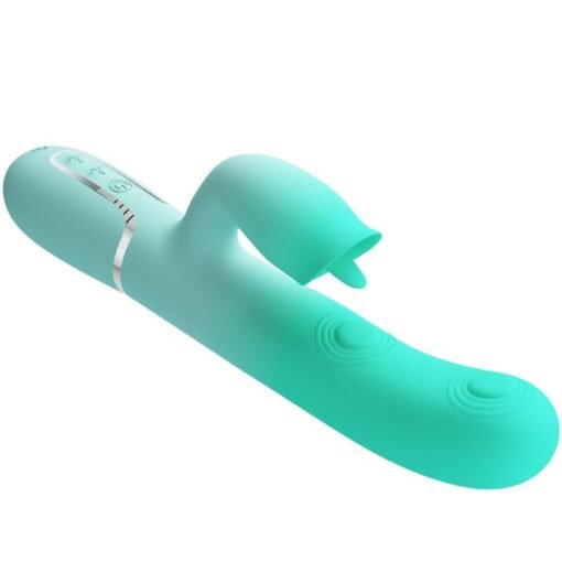 PRETTY LOVE - VIBRATORE MULTIFUNZIONE CONIGLIO GIGI VERDE ACQUA - immagine 6