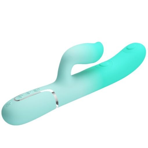 PRETTY LOVE - VIBRATORE MULTIFUNZIONE CONIGLIO GIGI VERDE ACQUA - immagine 7