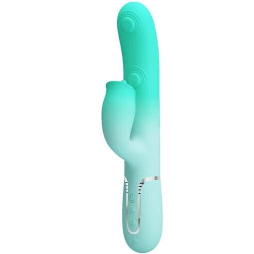PRETTY LOVE - VIBRATORE MULTIFUNZIONE CONIGLIO GIGI VERDE ACQUA - immagine 2