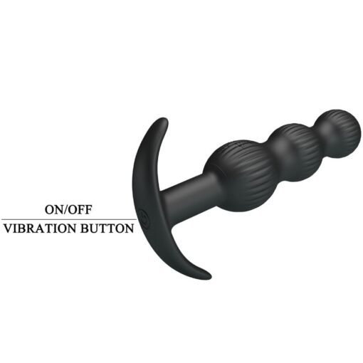PRETTY LOVE - SIDNEY VIBRATORE ANALE 10 VIBRAZIONI NERO - immagine 9