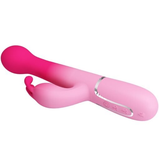PRETTY LOVE - DEJON 3 IN 1 MULTIFUNZIONE VIBRATORE CONIGLIO ROSA - immagine 4