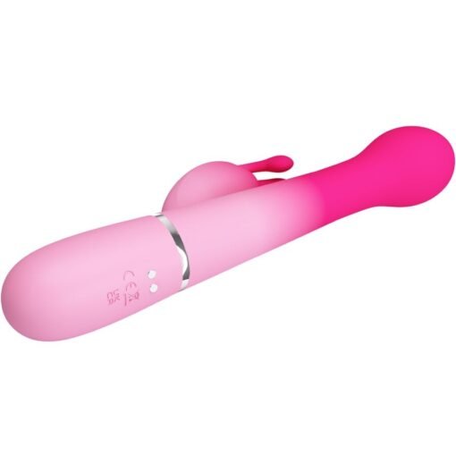 PRETTY LOVE - DEJON 3 IN 1 MULTIFUNZIONE VIBRATORE CONIGLIO ROSA - immagine 6