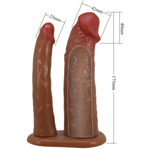 PRETTY LOVE - SLIP KEAVEN HARNESS UNIVERSALE E COMODO DOPPIO DILDO - immagine 6