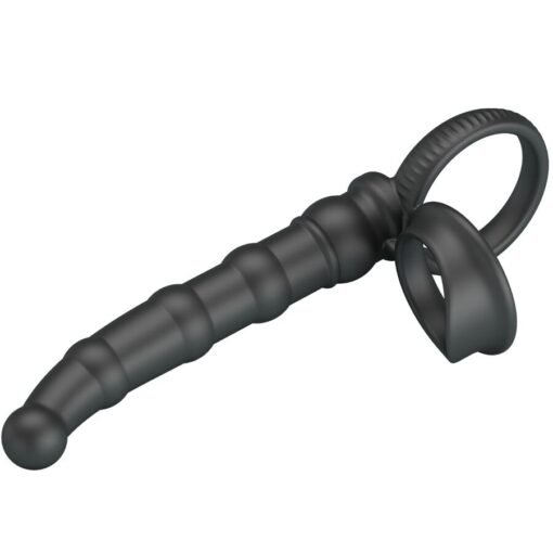 PRETTY LOVE - TATUM ANELLO PER PENE VIBRANTE CON TAPPO 10 VIBRAZIONI NERO - immagine 3