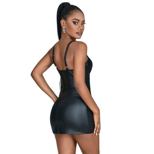 SUBBLIME - 957575 ABITO IN PELLE CON ZIP NERO L/XL - immagine 4