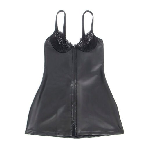 SUBBLIME - 957575 ABITO IN PELLE CON ZIP NERO L/XL - immagine 5