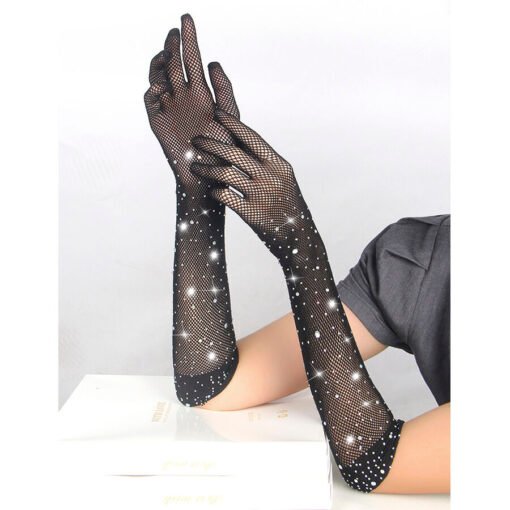 SUBBLIME - 957469SHINE GUANTI TRASPARENTI NERI S/M - immagine 6