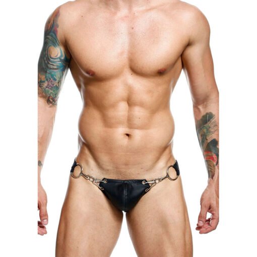 MOB - DNGEON JOCKSTRAP NERO A PRESSIONE TAGLIA UNICA