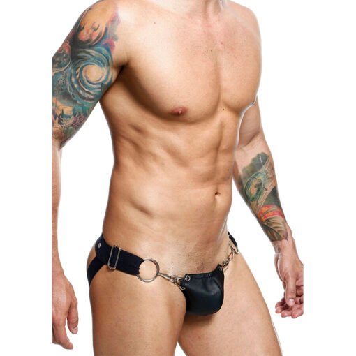 MOB - DNGEON JOCKSTRAP NERO A PRESSIONE TAGLIA UNICA - immagine 3